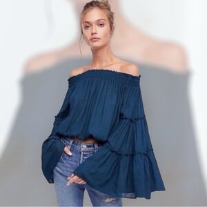 FREE PEOPLE Open Shoulder women blouse